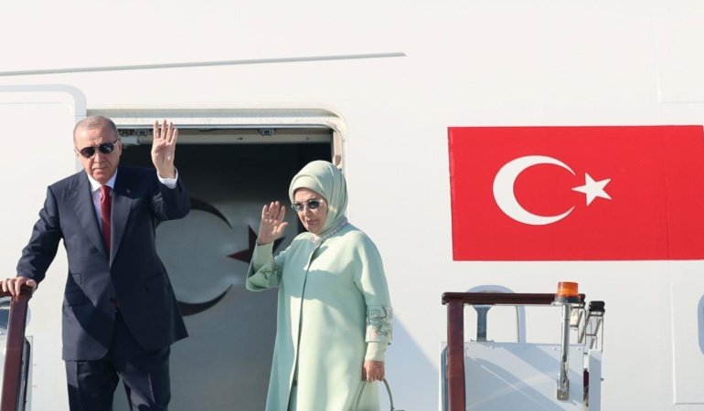 Cumhurbaşkanı Erdoğan Kırgızistan'dan ayrıldı