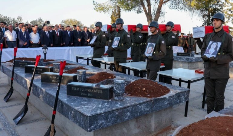 KKTC'de Atlılar Katliamı şehitleri, 52 yıl sonra son yolculuklarına uğurlandı