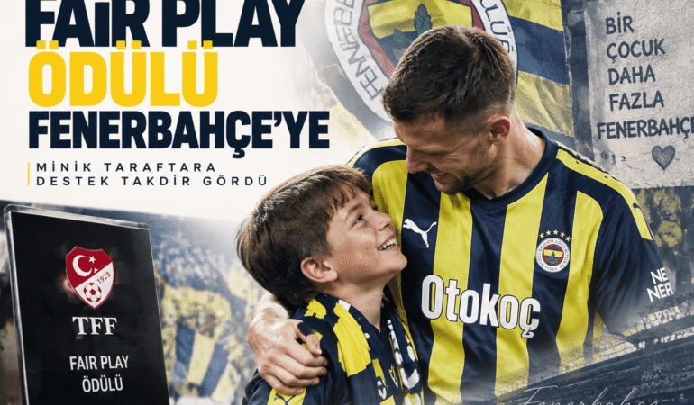 Minik taraftara sahip çıktı, Fenerbahçe ödülü aldı