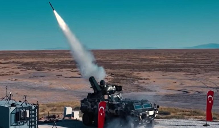 ROKETSAN SUNGUR, BURÇ'tan ateşlendi