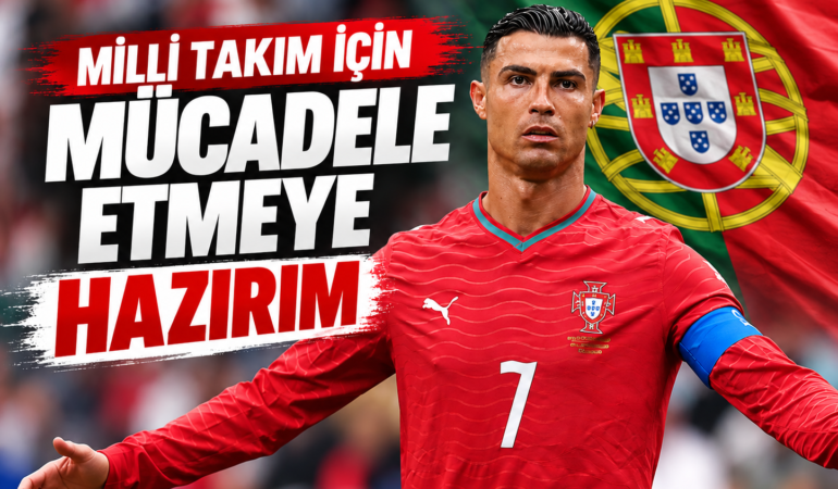 Cristiano Ronaldo milli takımı bırakmadı: “Mücadele etmeye hazırım”