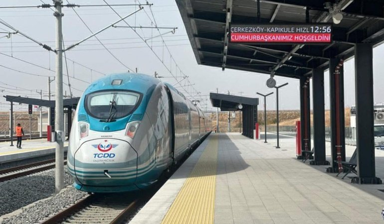 HalkalıKapıkule Hızlı Tren Hattı'nın ÇerkezköyKapıkule kesimi yarın açılacak