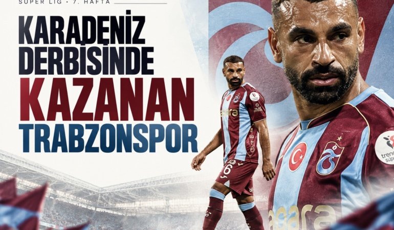 Karadeniz derbisinde kazanan Trabzon Spor