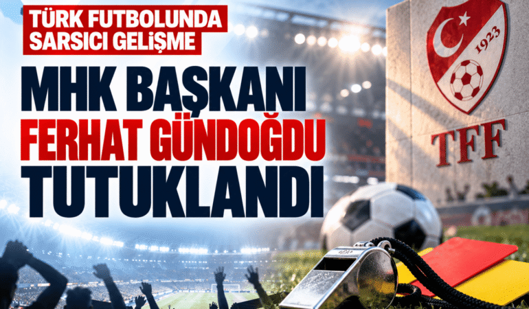 Türk futbolunda sarsıcı gelişme: MHK Başkanı Ferhat Gündoğdu tutuklandı