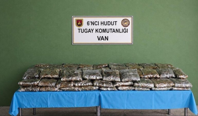 Van sınırında 59 kilo 734 gram uyuşturucu ele geçirildi
