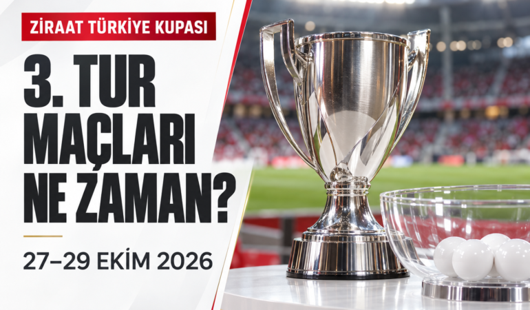 Ziraat Türkiye Kupası 3. tur maçları ne zaman oynanacak?